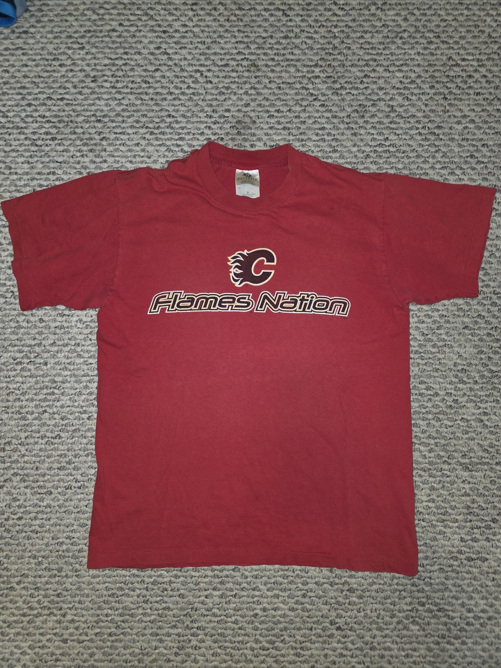 Mens Flames Nation Red Graphic Tee